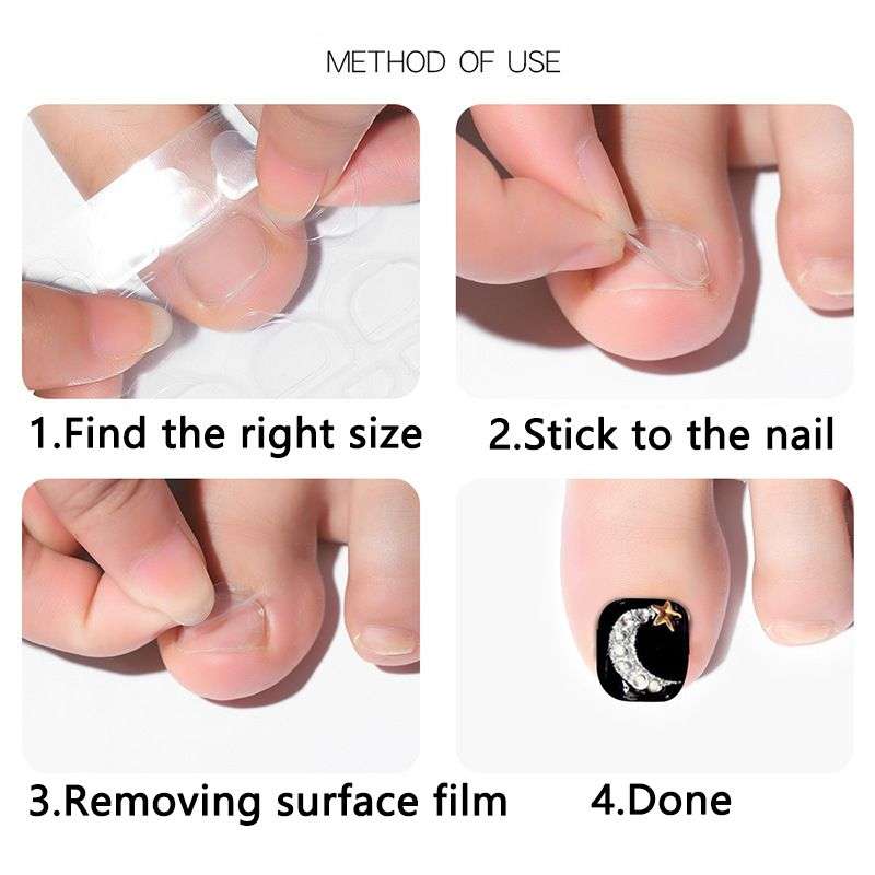 Waterproof Double-Sided Adhesive Toenail Sticker