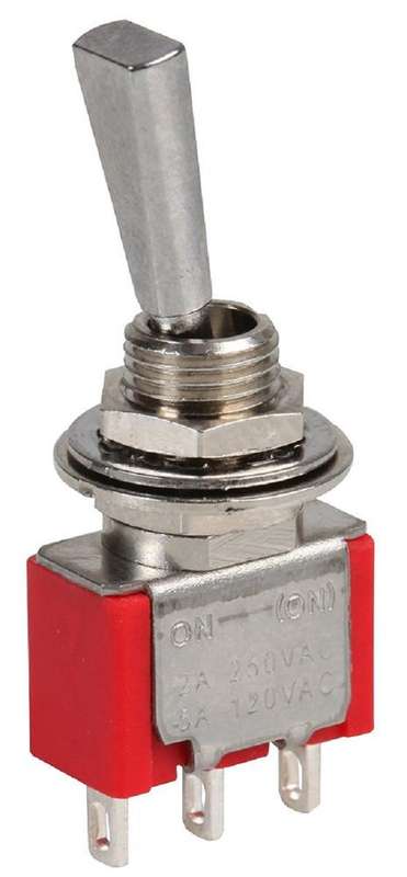 Multicomp Pro (1MS2T6B11M1QE) Toggle Switch, On-(On), SPDT, Non Illuminated
