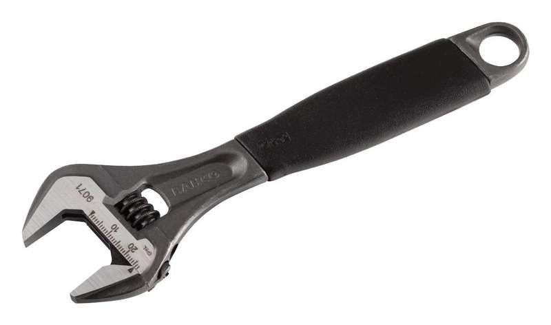 Bahco (9071) Wrench, Adjustable, 27 mm Max Jaw Opening
