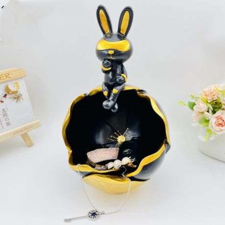 Home Decor Rabbit Resin Rtorage Ornaments