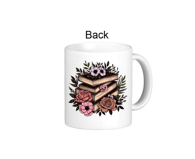 I Love Books More Than People Coffee Mug - Stacked Book Design