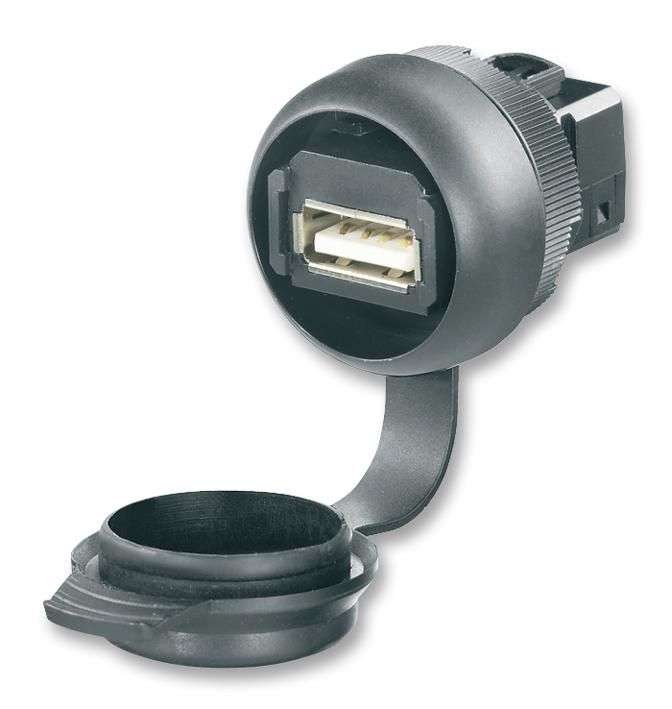 Weidmuller (1018840000) USB Adapter, USB Type A Receptacle, USB 2.0, IP65