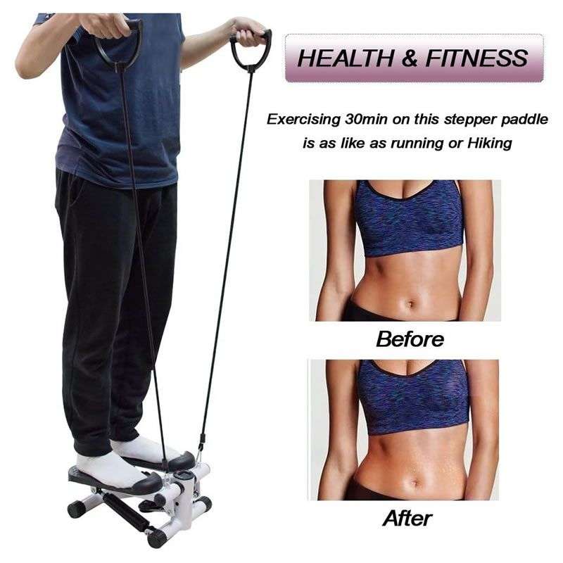 Multifunctional Steppers With Handle Bar And LCD Monitor 183101