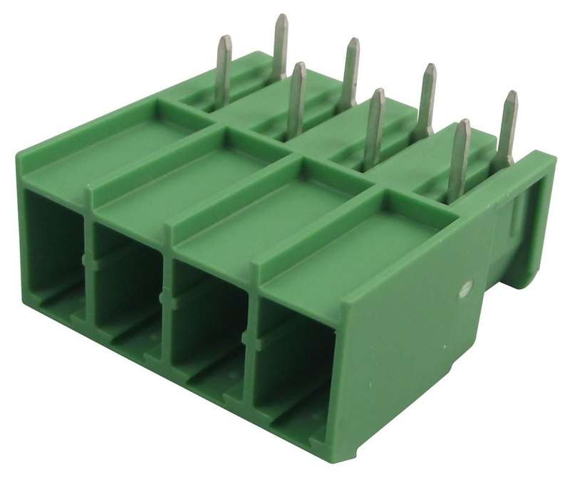 Phoenix Contact (PC 4/4-G-7,62) Terminal Block, Horizontal, Header, 7.62 mm