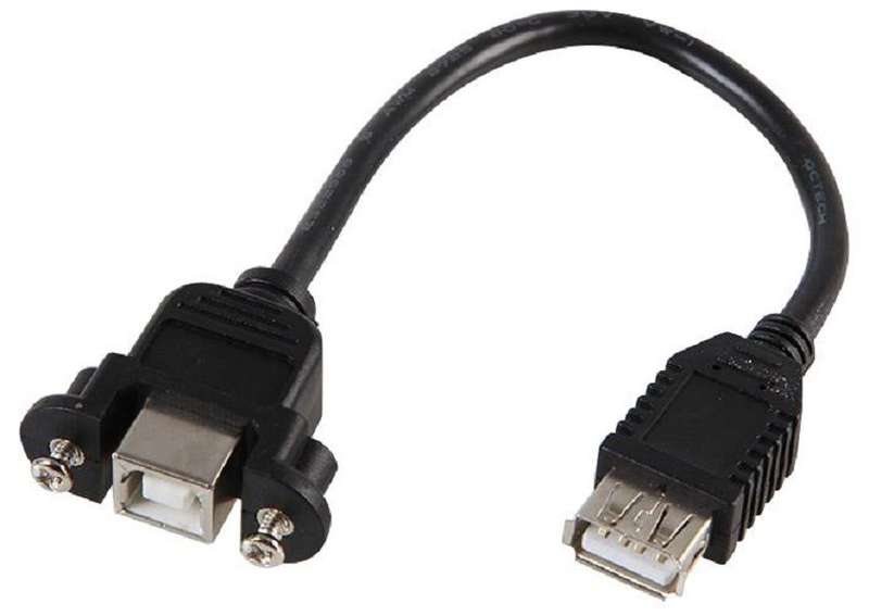 Pro Signal PSG03801 USB B Female to USB A Female Panel Mount Adaptor Lead