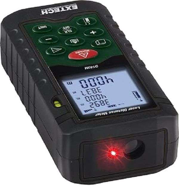Extech (DT40M) Laser Distance Meter, 0.05m to 40m, 2mm, LCD