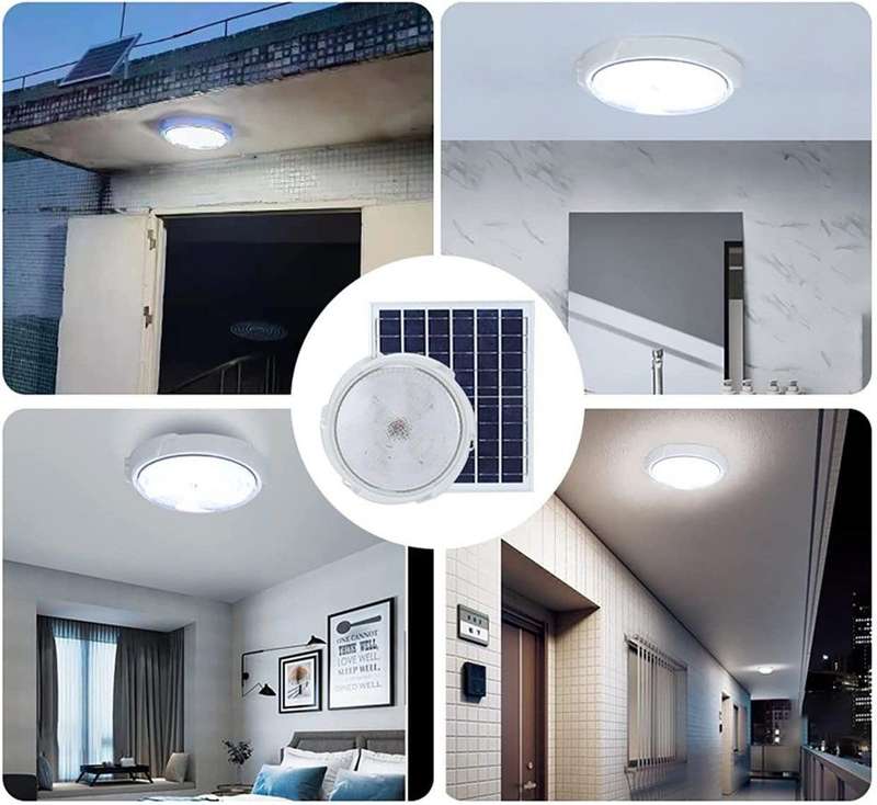 100W Solar Ceiling Light with Remote Control