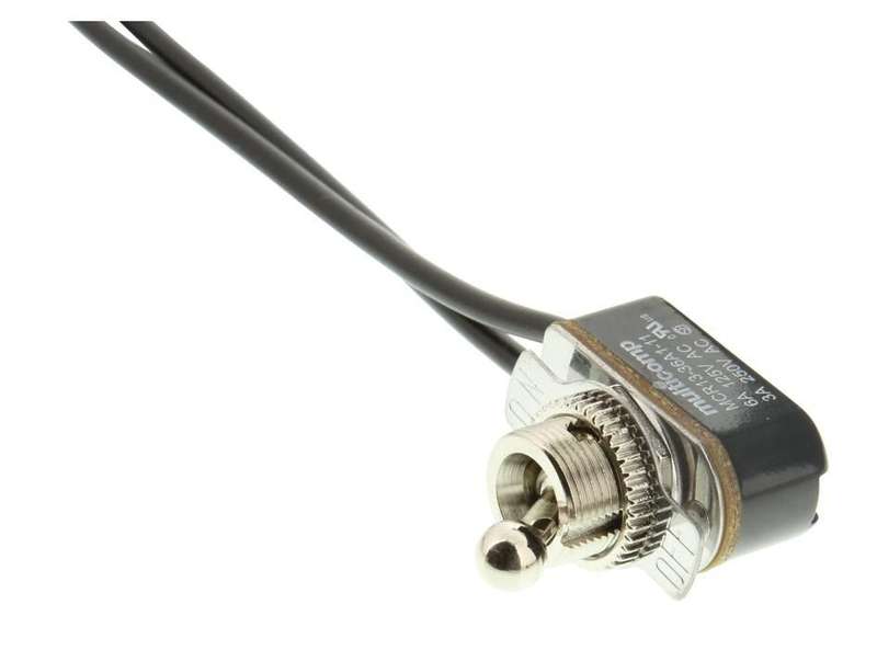 Multicomp Pro (MCR13-36A1-11) Toggle Switch, On-Off, SPST, Non Illuminated