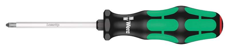 Wera (008751) Phillips Screwdriver, Hex Blade, #1 Tip, 80 mm Blade Length