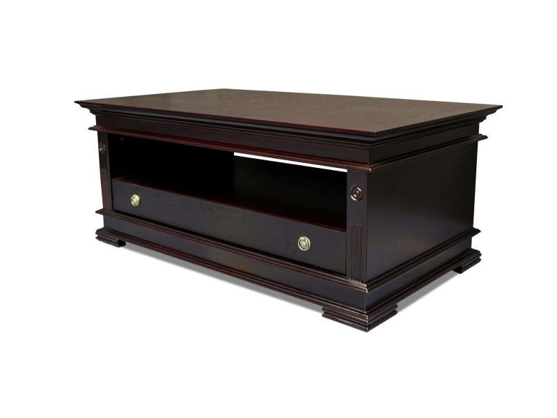 Veneer Wood Coffee Table - Brown (Mahogany)