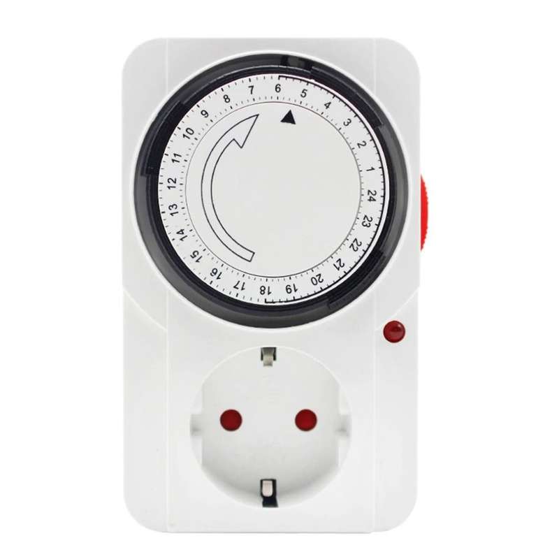 24 Hour Daily Programmable Analogue Electric Timer Plug  - Start & Stop your Electrical Devices