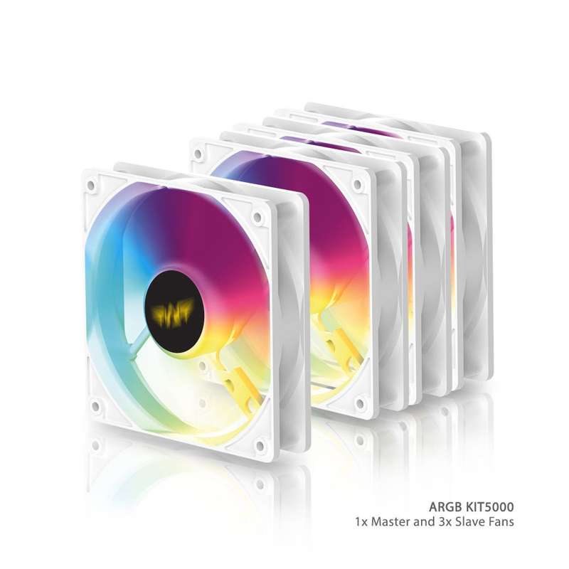 Armaggeddon ARGB KIT 5000 Cooling 12cm Fan Kit  - White