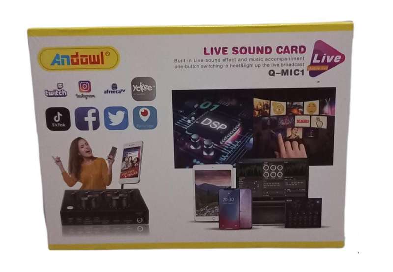 Live Sound Card - Built in Live Sound Effects - Light up the Live Broadcast