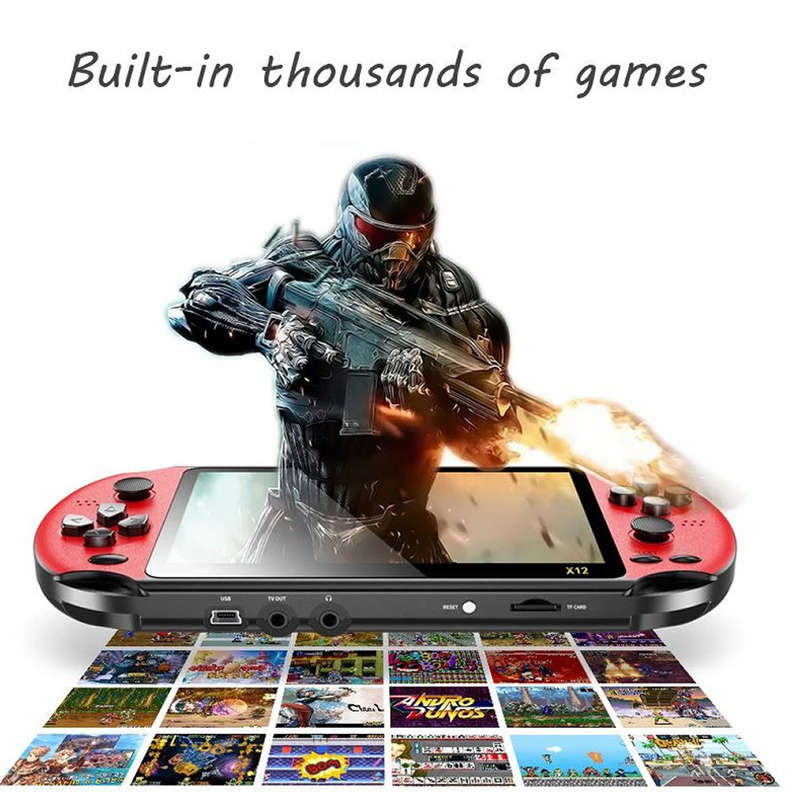 X12 Plus Handheld Retro Game Console-7inc
