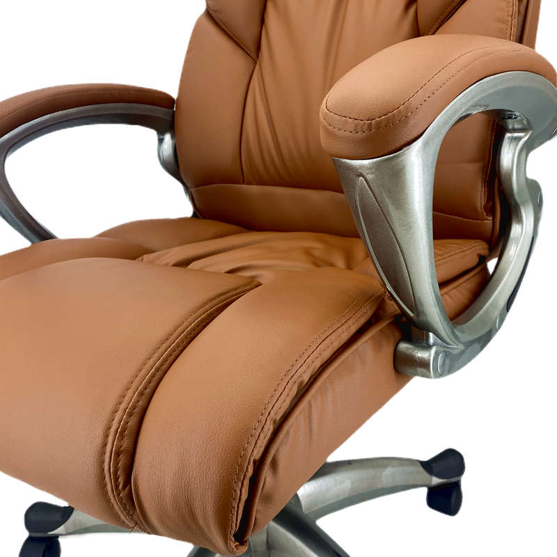 Executive PU Leather Office Chair - Brown Colour