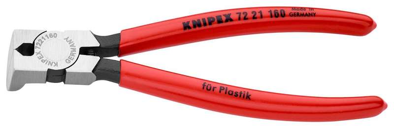 Knipex (72 21 160) Cutter, For Plastic / Lead, End, 160 mm, Flush, 85 °