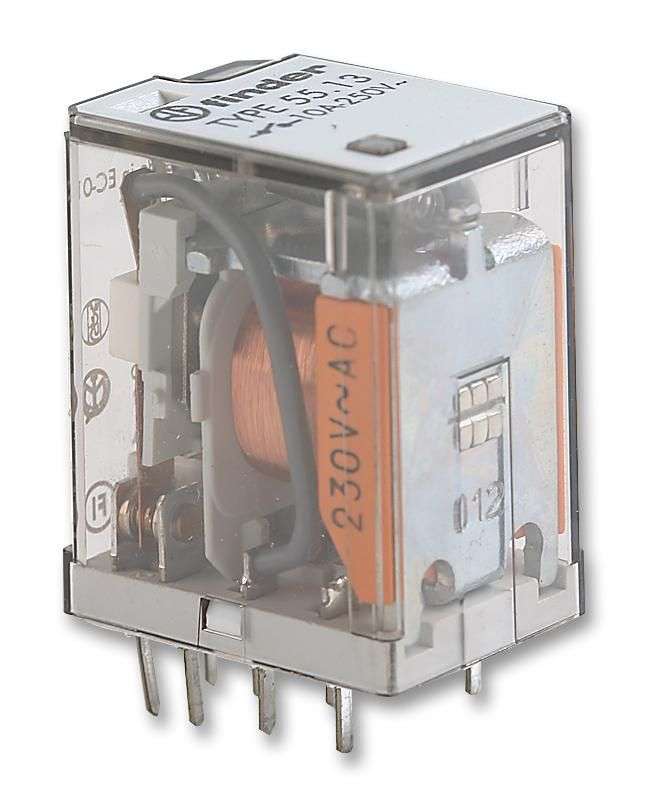 Finder (55.13.9.024.0000) General Purpose Relay, Power, 24 VDC, 10 A