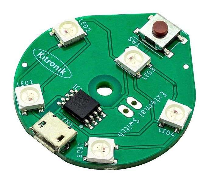 Kitronik (35158) USB LED Board, Round, RGB, LED Lighting, Lighting