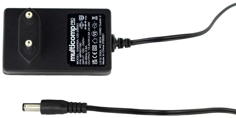 Multicomp Pro (MP007778) AC/DC Power Supply, 1 Output, 24 W, 5 VDC, 3 A