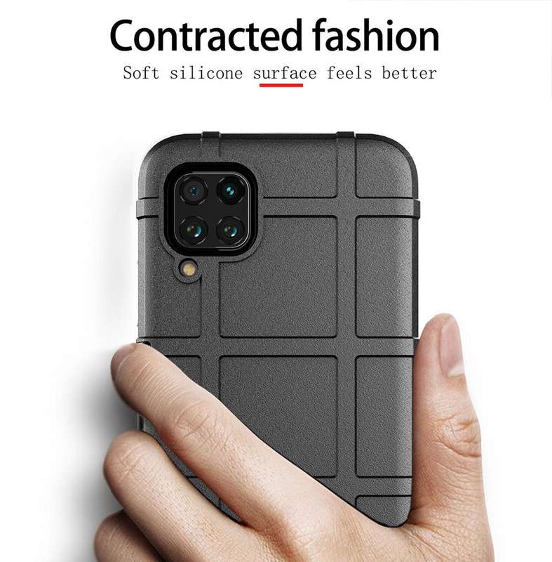360° Full Protection Rugged Shield Armor Matte Soft Case Cover for Huawei P40 Lite