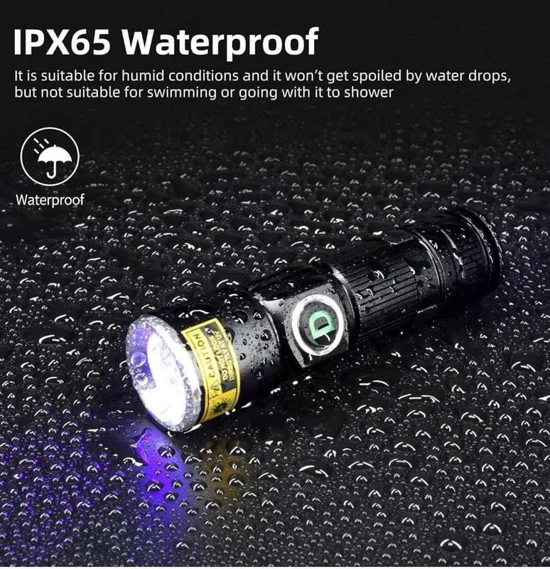 compact 3 LED torch 8000 lumen