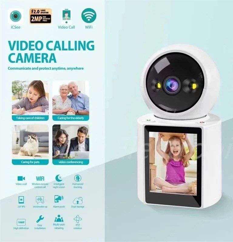 Home Security Cameras Two-Way Video & Audio Camera Night Vision