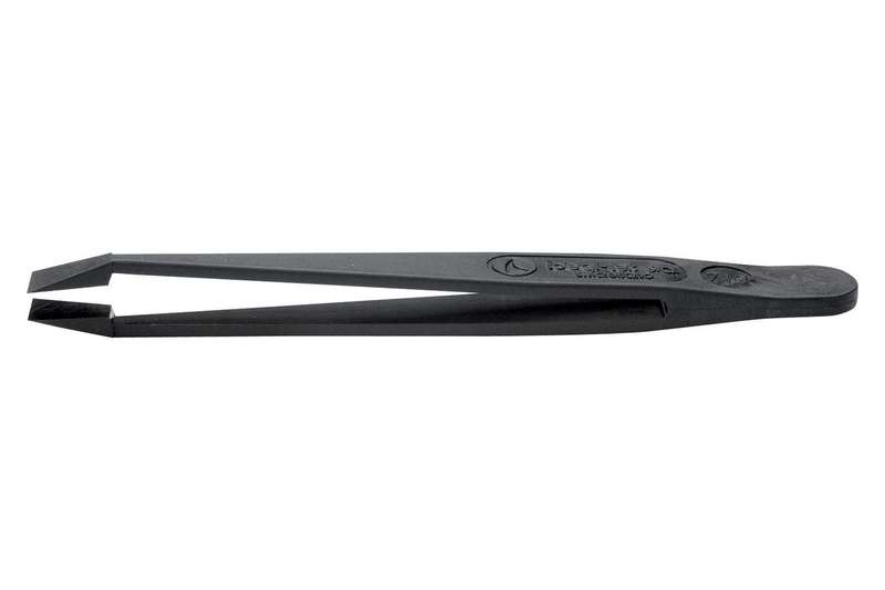 Ideal-Tek (710.SV) Tweezer, General Purpose, Trapezoidal, PVDF Tip