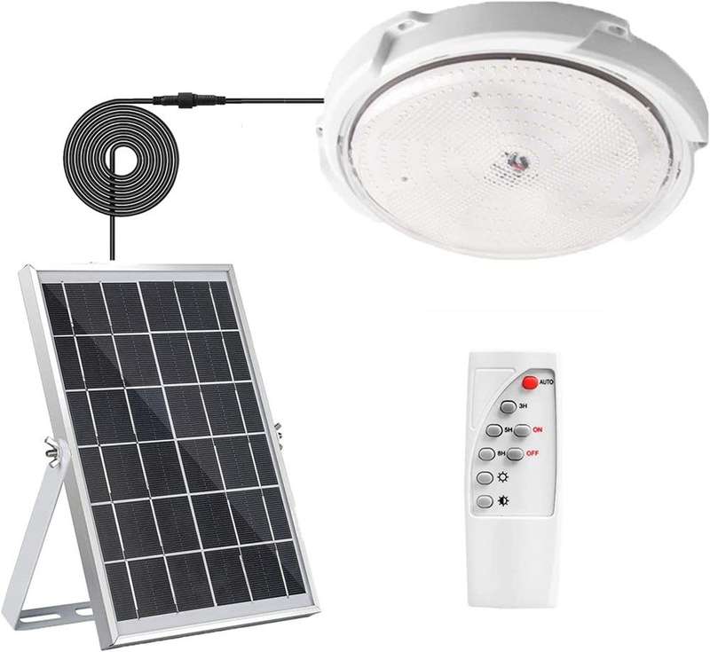 100W Solar Ceiling Light with Remote Control