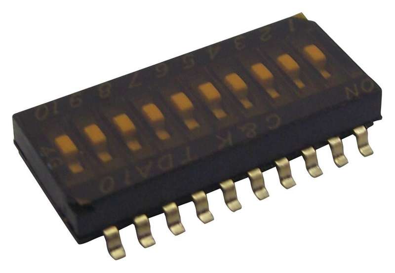 C&K Components (TDA10H0SB1) DIP / SIP Switch, SPST, 24 V, 100 mA