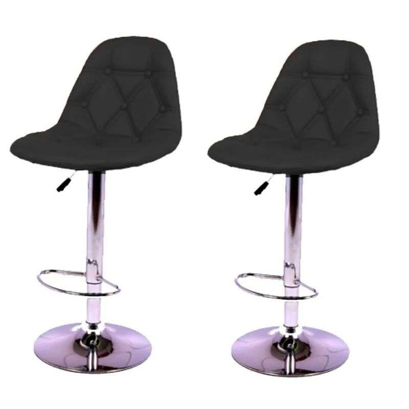 Bar Stools - 2 Piece Soft foam Faux Leather