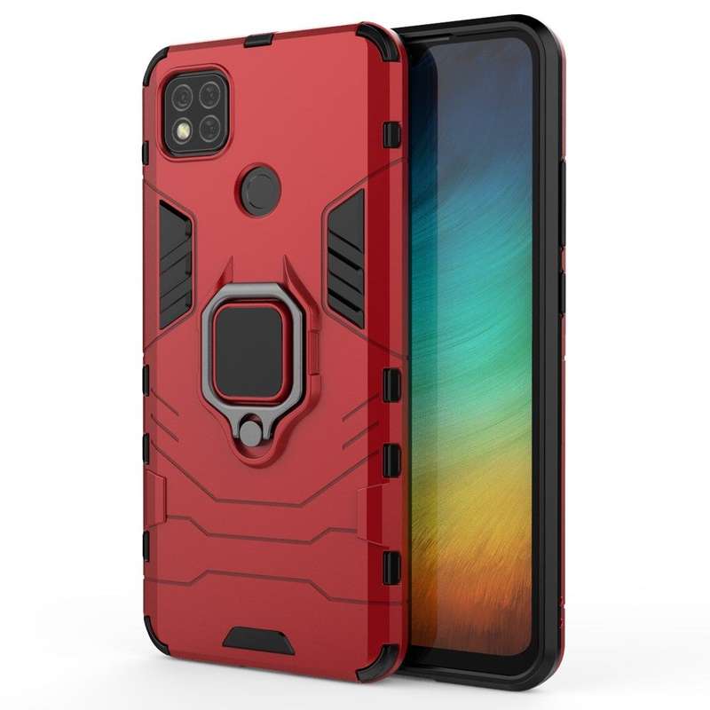 Shockproof Kickstand Ring Stand Armor Case for Redmi 9C
