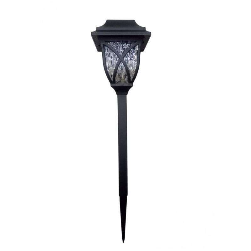 Outdoor Waterproof Plastic Solar Garden Pathway Lights - Pack of 6