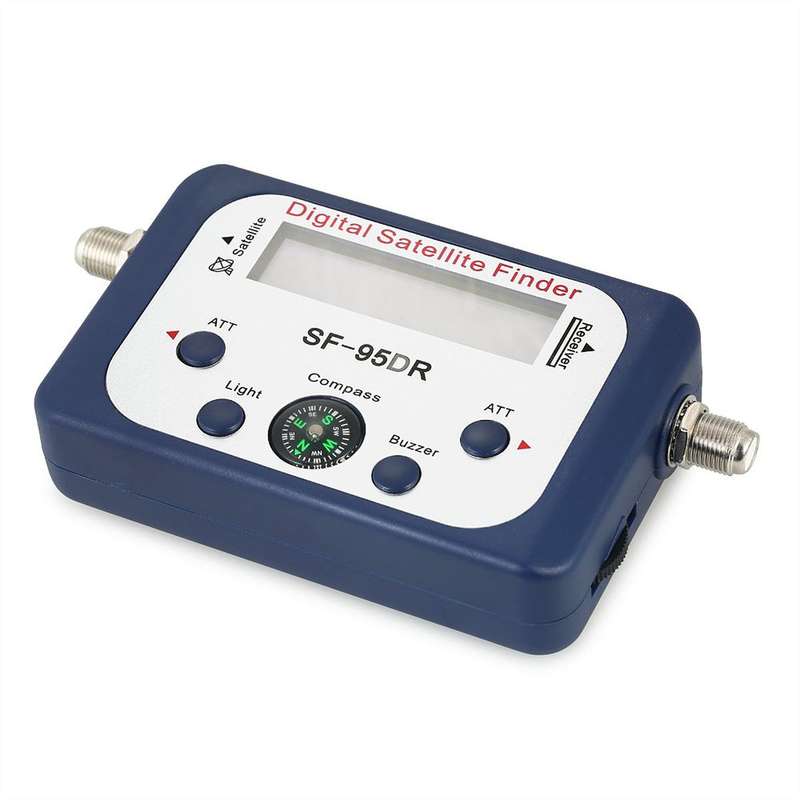 Digital Satellite Signal Meter Finder Meter With LCD Graphic Display Blue