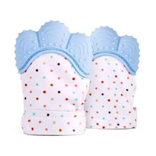 2 pack Nunuza silicone teething gloves/mittens.