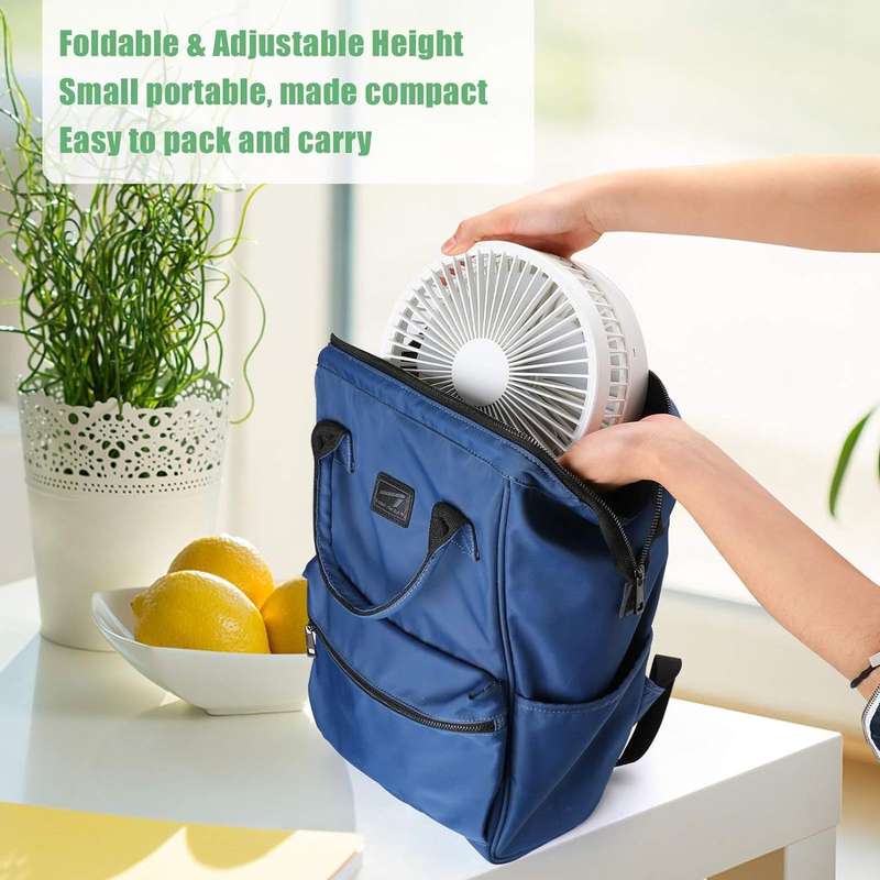 Rechargeable Extendable Folding Fan