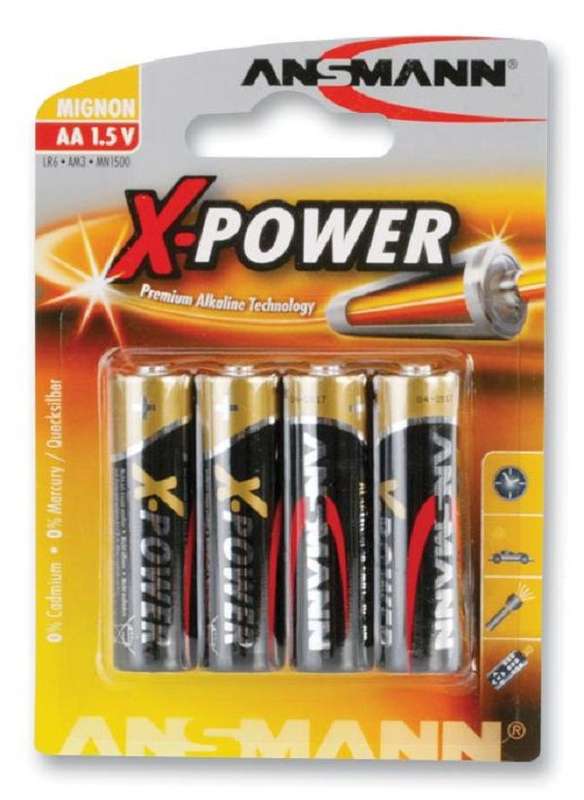 Ansmann (5015663) Battery, X-Power Premium, 1.5 V, AA, Alkaline, 3 Ah