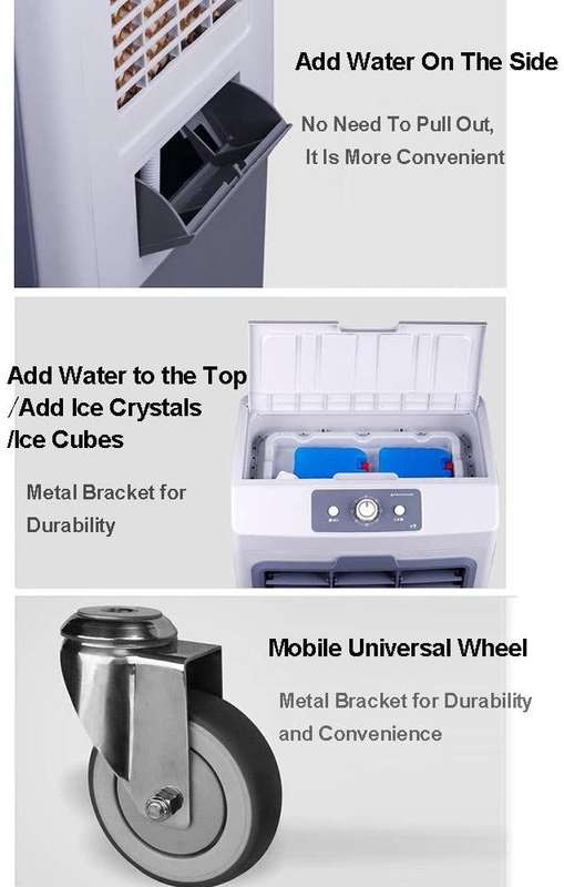 3-in-1 Water-Powered Portable Evaporative Air Cooler/Air Conditioner