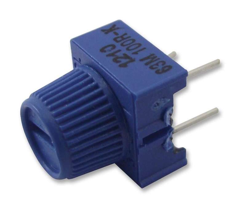 Vishay (M63M102KB30T607) Trimpot, Single Turn, Cermet, Top Finger Adjust,