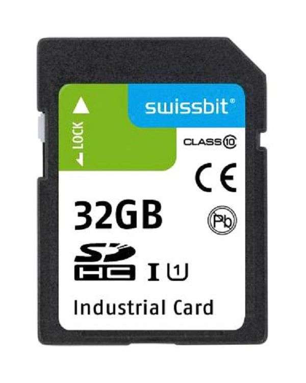 Swissbit (SFSD032GL2AM1TO-I-5E-221-STD) Flash Memory Card, 32 GB