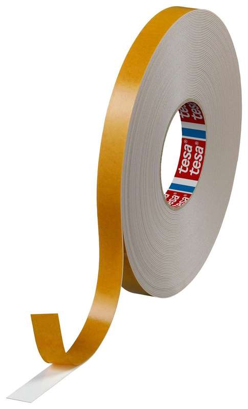 Tesa (04957-00008-00) Foam Tape, Double Sided, White, 19.05 mm x 25 m