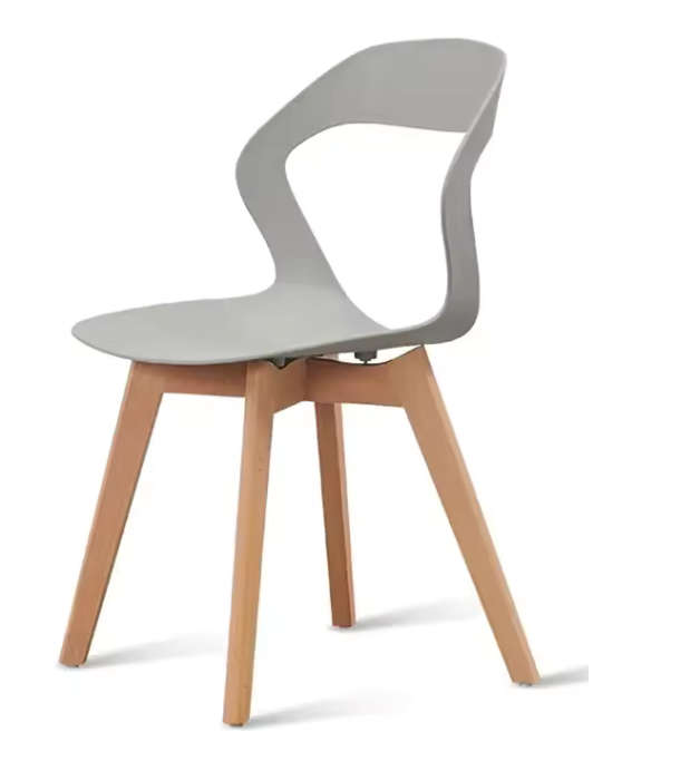 Plastic Kitchen Chair ine-1 Pack - Grey