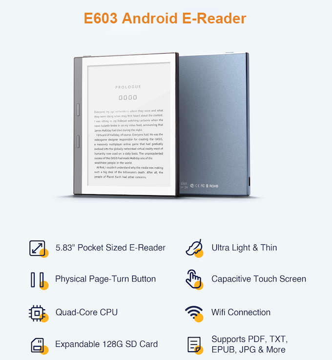 smart eBook Reader E603