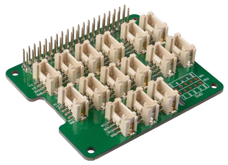Seeed Studio 103030275 Base HAT Interface, Grove, 3.3 V in, Raspberry Pi