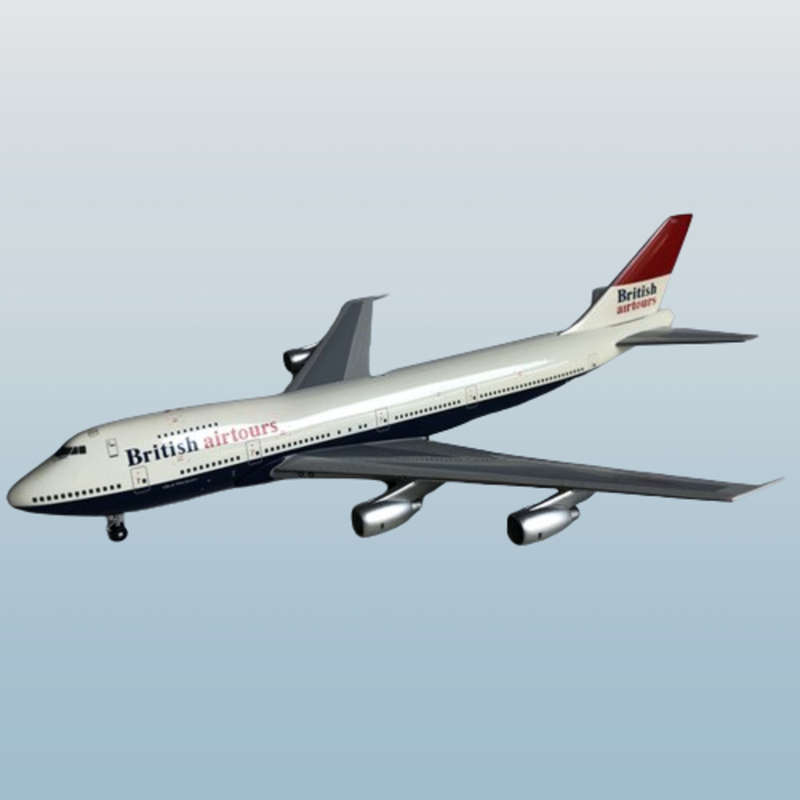 1:400 Scale, British Airways(British Air tours), Boeing 747, Display Model.