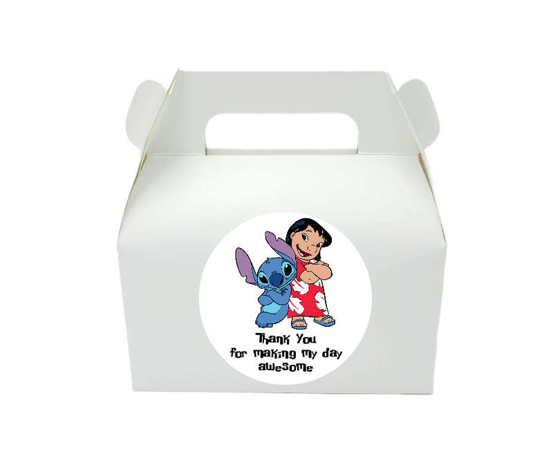 Lilo and Stitch Party Stickers - Thank You Favor Stickers - Pack of 25