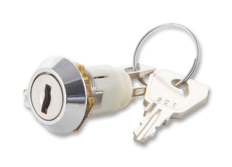 Lorlin (SRL-5-E-S-2) Keylock Switch, SPDT, SRL, 2 Position, Solder, 1 A
