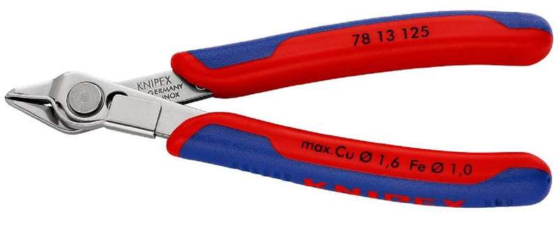 Knipex (78 13 125) Cutter, Side, 125mm, Flush, 1.6mm