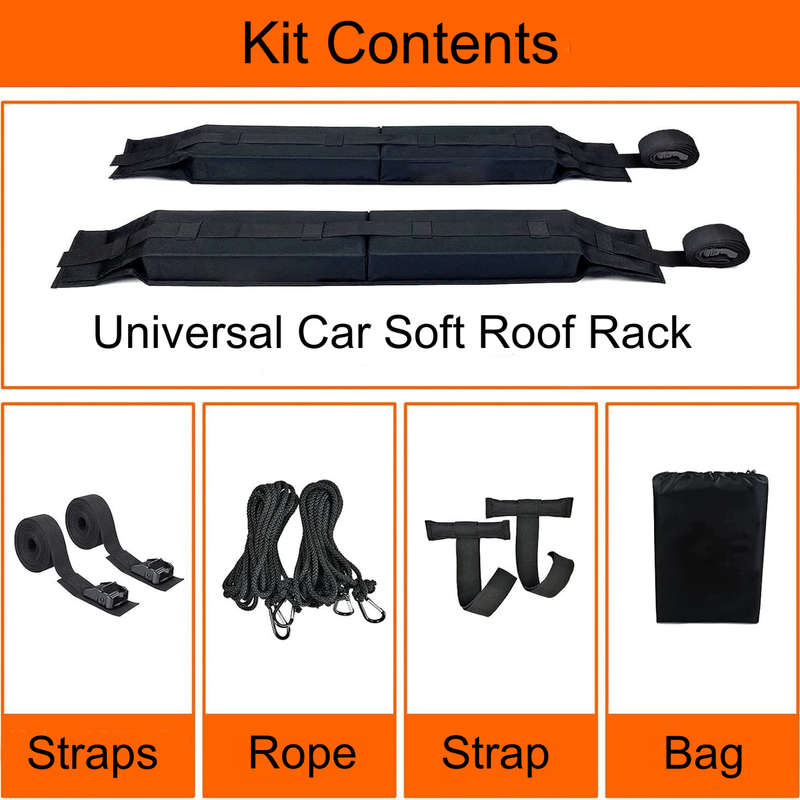 Soft Rack JG20375427 Roof Rack Black