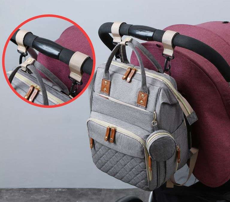 Multi-functional baby diaper bag & Bed