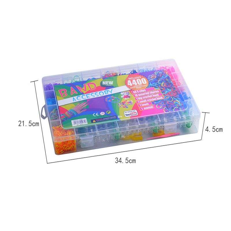 4400 Loom Bands Kit Rubber Bands For Bracelet Making